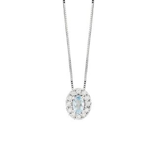 Bliss - Collierino In Oro Bianco - Diamante G - Rotondo