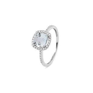 Bliss - Anello In Oro Bianco - Diamante - 0.11 Carati