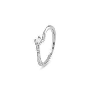 Bliss - Anello In Platino - Diamante Rotondo