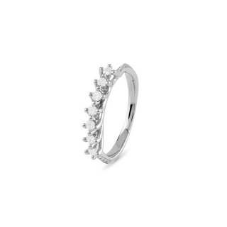Bliss - Anello In Platino - Diamante Rotondo - Eleganza