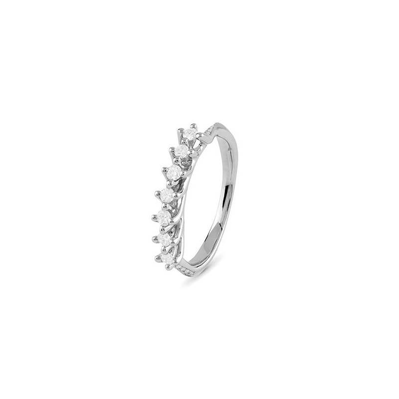 Bliss - Anello In Platino - Diamante Rotondo - Eleganza