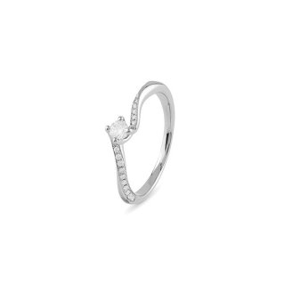 Bliss - Anello In Platino - Diamante Taglio Rotondo