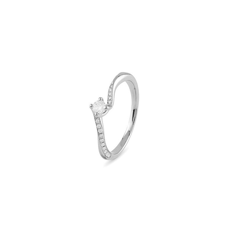 Bliss - Anello In Platino - Diamante Taglio Rotondo