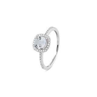 Bliss - Anello In Oro Bianco - Diamante G - 0.11Ct
