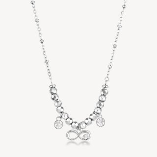 Brosway - Collana Chakra Simboli - Acciaio - Cristalli