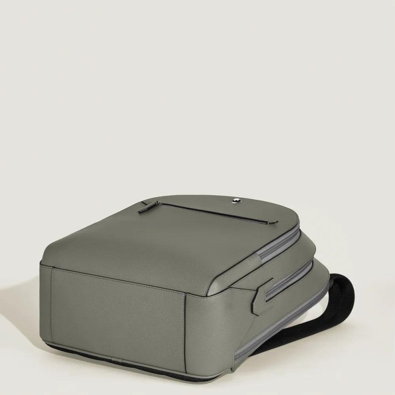 Montblanc - Zaino Medio - Pelle Saffiano - Grigio Medio