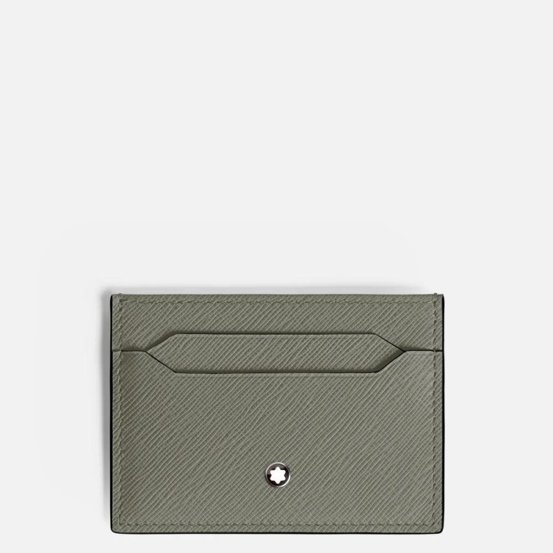 Montblanc - Porta Carte 5 Scomparti - Pelle - Grigio