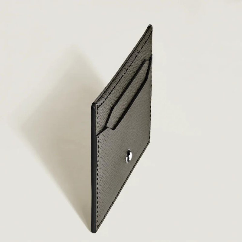 Montblanc - Porta Carte 5 Scomparti - Pelle - Grigio