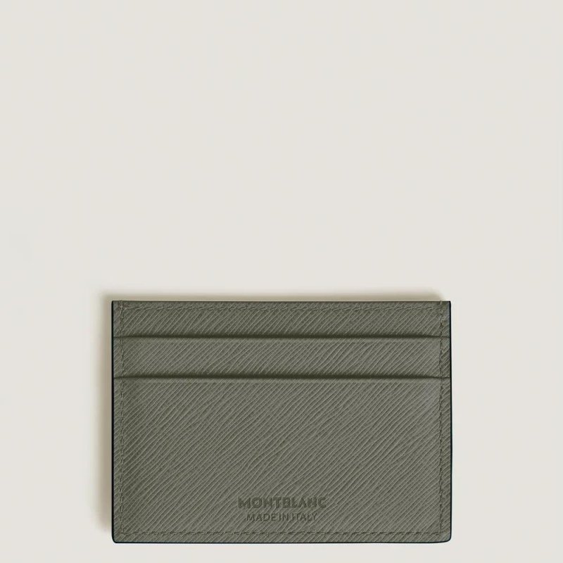 Montblanc - Porta Carte 5 Scomparti - Pelle - Grigio