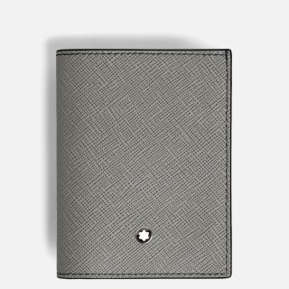 Montblanc - Portafoglio Mini 4 Scomparti - Grigio Medio