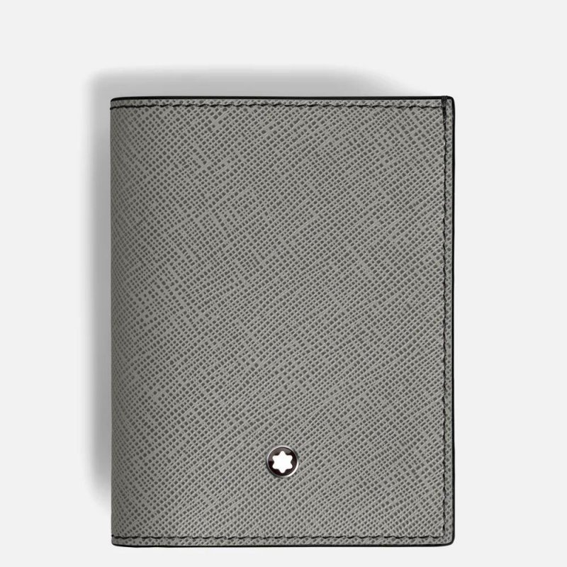 Montblanc - Portafoglio Mini 4 Scomparti - Grigio Medio