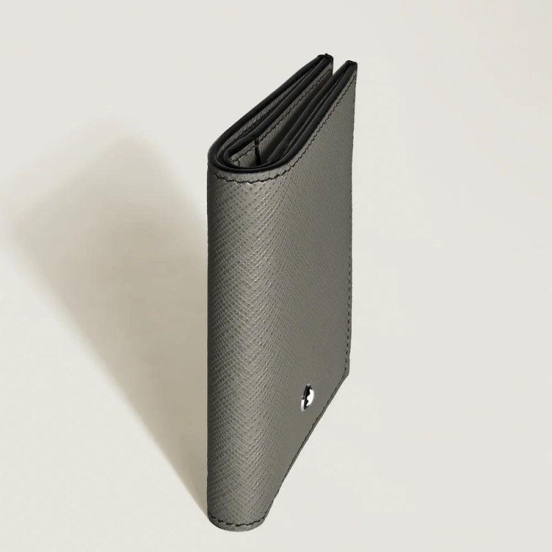 Montblanc - Portafoglio Mini 4 Scomparti - Grigio Medio