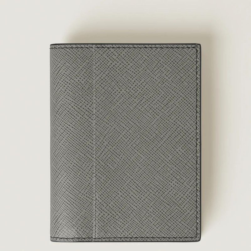 Montblanc - Portafoglio Mini 4 Scomparti - Grigio Medio