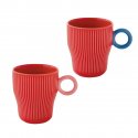 Easy Life - Set 2 Mug Twist And Match Red - Porcellana