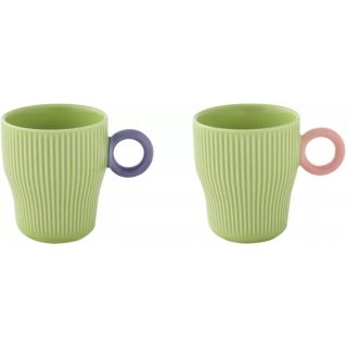 Easy Life - Set 2 Mug - Twist & Match Green - 300 Ml