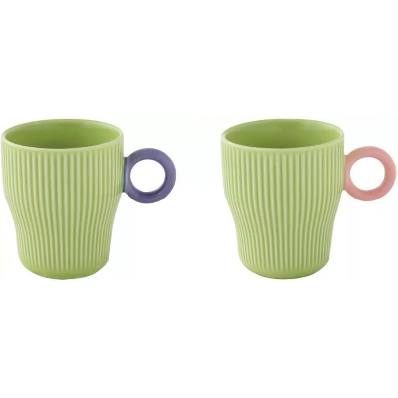Easy Life - Set 2 Mug - Twist & Match Green - 300 Ml