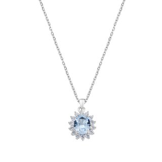 Amen - Collana Royal Lady - Zircone Acquamarina - Donna
