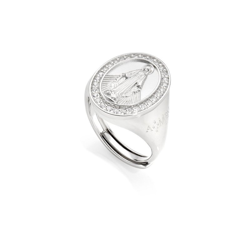 Amen - Anello Miracolosa - Zirconi Bianchi - Argento