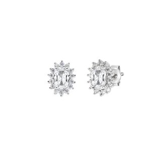 Amen - Orecchini Royal Lady Mini - Zircone Bianco - Donna