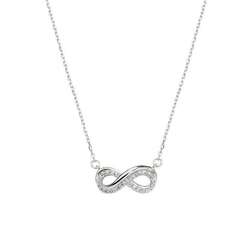 Amen - Collana Amore Infinito - Zirconi Bianchi - Donna