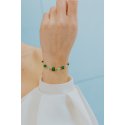 Bracciale Argento 925‰ Con Agata, Giada E Quarzo Colorati