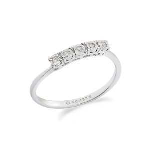 Anello In Oro 375‰ E Diamante Bianco