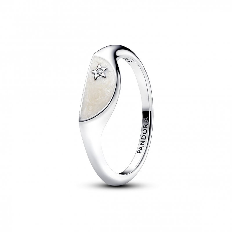 Anello Mezzo Sigillo con Smalto Pandora ME