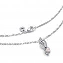 Collana Legame Infinito con Perla Rosa Artificiale