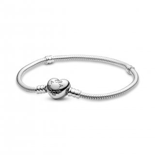 Silver Bracelet With Heart-Sha