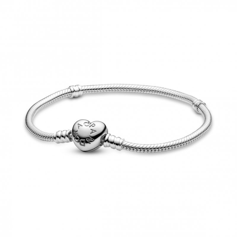 Silver Bracelet With Heart-Sha
