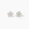Mabina - Orecchini A Fiore - Zirconi Bianchi - Argento