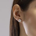 Mabina - Orecchini A Fiore - Zirconi Bianchi - Argento