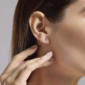 Mabina - Orecchini Croce A Lobo - Argento E Zirconi