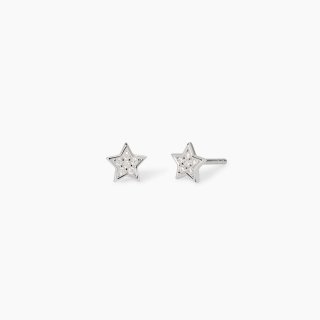 Mabina - Orecchini Stella A Lobo - Argento Zirconi