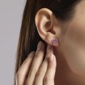 Mabina - Orecchini Con Fiore Rosa Jasmine - Argento