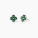 Mabina - Orecchini Con Fiore Verde Jasmine - Argento