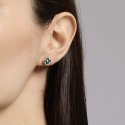 Mabina - Orecchini Con Fiore Verde Jasmine - Argento