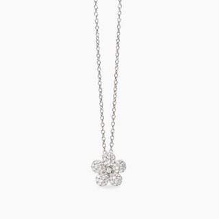 Mabina - Girocollo In Argento - Fiore In Zirconi