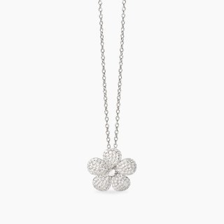 Mabina - Girocollo In Argento - Fiore Zirconi