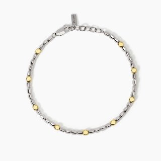 Mabina - Bracciale Regolabile - Argento - Oro 18K