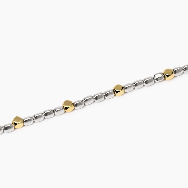 Mabina - Bracciale Regolabile - Argento - Oro 18K