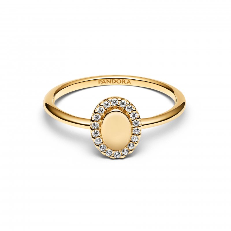 Anello Ovale e Pavè da incidere