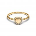 Anello Cuore e Pavè da incidere