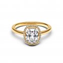 Anello Punto Luce Ovale