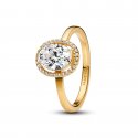 Anello Punto Luce Ovale
