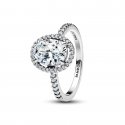 Anello Punto Luce Ovale