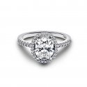 Anello Punto Luce Ovale
