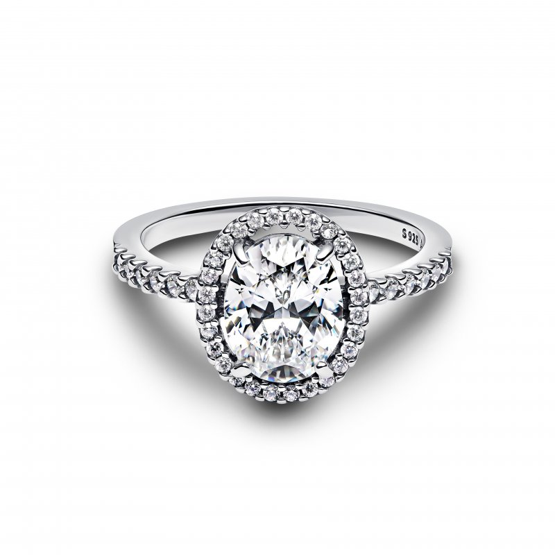 Anello Punto Luce Ovale
