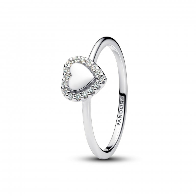 Anello Cuore e Pavè da incidere