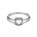 Anello Cuore e Pavè da incidere